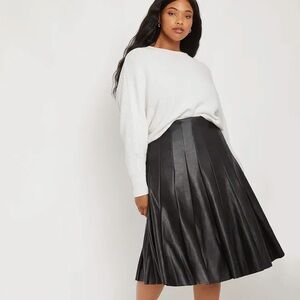 Faux Leather Skirt
